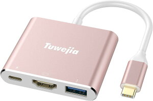2026���@�\�� Tuwejia USB Type-C HDMI �A�_�v�^ - 4K�𑜓x 3.0�����|�[�g 100W PD�}���[�d - MacBook/iPad Pro/iPhone 16/Huawei/Switch�Ή�