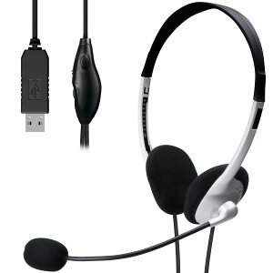 �G���R�� �w�b�h�Z�b�g �}�C�N USB �V���o�[ HS-FBE01USV