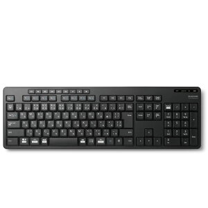 �G���R�� ���C�����X�L�[�{�[�h Bluetooth �É� TK-FFBM03SKBK �ő�3��}���`�y�A�����O�Ή� �R�� iPad/macbook/Surface/Chromebook �e���L�[�t �u���b�N