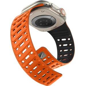 �N���b�v�����C���E�H�b�`�o���h �Ή� Apple Watch 49mm 46mm 45mm 44mm 42mm �V���R�� �h�� �ʋC�� ���[�v�X�g���b�v iWatch Ultra 3 2 1 SE Series 11 10 9 8 7 6 5 4 3 2 1 �p,�I�����W-�u���b�N
