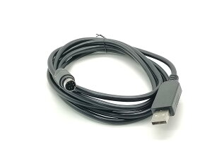Pidwaok USB - Mini DIN 6�s�� �v���O���~���O�P�[�u�� 1.8M �O�HQ�V���[�Y PLC QC30R2 �ʐM�P�[�u���p