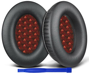 SOULWIT �C���[�p�b�h �C���[�N�b�V���� for Bose AE2, AE2w, AE2i/SoundLink & SoundTrue Around-Ear AE Generation 1.0 �p ���� �p�b�h �݊��� ������ �v���e�C�����U�[ �C���[�J�b�v �N�b�V���� - �u���b�N(�u���b