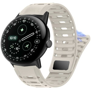 Lamsaw for Pixel Watch 4 �}�O�l�b�g�o���h, 41mm 45mm �}�O�l�b�g�o���h, �V���R�� ���� �����o���h 22mm 20mm �������ߒ��ȒP ���C�x���g�_�炩 �y�� �������X�g���b�v �������X�g���b�v �N���b�v