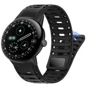 Lamsaw for Pixel Watch 4 �}�O�l�b�g�o���h, 41mm 45mm �}�O�l�b�g�o���h, �V���R�� ���� �����o���h 22mm 20mm �������ߒ��ȒP ���C�x���g�_�炩 �y�� �������X�g���b�v �������X�g���b�v �N���b�v
