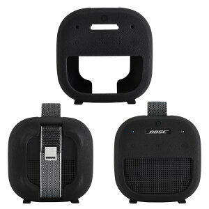 Fenmaru Bose SoundLink Micro 2 �Ή� �V���R���P�[�X �ی�P�[�X �ی�J�o�[ Bose SoundLink Micro 2 �Ή� �A�N�Z�T���[ Bluetooth�X�s�[�J�[ (Black)