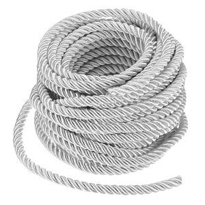 M METERXITY 11���[�h�c�C �X�g���[�v�g���� 8mm/0.31�C���`�z���C�g�\�t�g�|���G�X�e���c�C �X�g�V���N���[�v�R�[�h3�v���C�����R�[�h �M�t�g�o�b�O/DIY�N���t�g/�z�[���f�R/�J�[�e���^�C�o�b�N