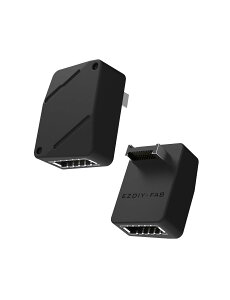 EZDIY-FAB USB3.2 Gen2x2 Type-E L�^ 90�x ���p�A�_�v�^�[ 20Gbps �����]�� �����ϊ� �}�U�[�{�[�h �����w�b�_�[ �t�����g�p�l�� USB-C�Ή� �I�X-���X ���z�� �ȃX�y�[�X ���h�~ �W���^�C�v �� - 1�p�b�N