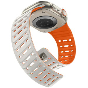 �N���b�v�����C���E�H�b�`�o���h �Ή� Apple Watch 49mm 46mm 45mm 44mm 42mm �V���R�� �h�� �ʋC�� ���[�v�X�g���b�v iWatch Ultra 3 2 1 SE Series 11 10 9 8 7 6 5 4 3 2 1 �p,�X�^�[���C�g-�I�����W