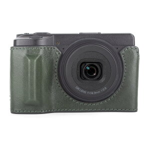 kinokoo Ricoh GR IV/GRIII �P�[�X�A���R�[ GR 4/GR3 �v���~�A���{�v�n�[�t�P�[�X Ricoh GR IV/GR III �f�W�^���J�����ی�A�N�Z�T���[ �ꕔ�J�� & �n���h�O���b�v�f�U�C�� (�O���[��)