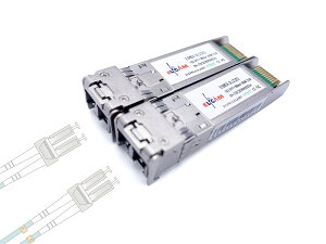 Elfcam - 2�Z�b�g�A10Gb SFP+ ���t�@�C�o�[�g�����V�[�o���W���[�� 850nm�ALC/UPC�R�l�N�^ �f���v���b�N�X�}���`���[�h (OM3 / OM4)�A10GBase-SR SFP+ 850nm 300M�ACisco�����Freebox Delta�Ή�