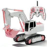 リモコンショベルカー 2.4GHzリモコン建設車両(29*9*23cm) ラジコン ラジコンカー 掘削機 多機能 270度旋…