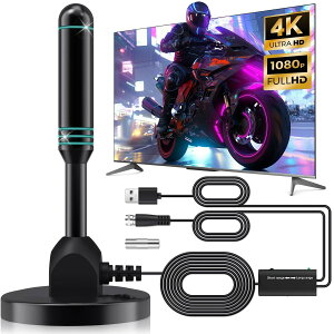 Lerulmy �y2026�V�o��-���ǃ��f���z �����A���e�i �e���r�A���e�i 4K�Ή� �������� 360�x��] �����x �S��ޑΉ� VHF UHF �����\ USB�� ��������� ��d�E�n�� �A�p�[�g�p �u�[�X�^�[�t�� �ݒu�ȒP