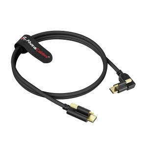 Alvin's Cables ���b�N�� USB-C - USB-C �P�[�u�� 4K 60Hz �f���`���EUSB 3.2 10Gbps �����f�[�^�]���EPD���d�Ή� Blackmagic Pyxis ���j�^�[�EURSA Cine EVF �ڑ��A�ɏ_��i�C�����ґg �ϋv��