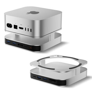 BENFEI Mac mini M4 �h�b�N & �X�^���h(NVMe SSD �G���N���[�W���[�t��)�AMac mini M4 Pro (2024) �Ή� 4K DisplayPort �n�u�A10 Gbps USB C ×1 & USB A 3.2 ×1�A5 Gbps USB A 3.0 ×3�ASD/TF 170 MB/s