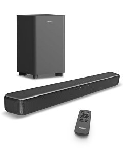 Philips(�t�B���b�v�X) �T�E���h�o�[ �e���r�p 240W�n�C�p���[ Bluetooth5.4���� �X�s�[�J�[ Soundbar Dolby Digital plus DTS Virtual:X ���̉����Z�p ���C�����X�T�u�E�[�t�@�[�t�� �����R���t�� PC�Ή� �Q�[