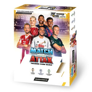 Topps UEFA�`�����s�I���Y���[�O�}�b�` �A�^�b�N�X 2025 �g���[�f�B���O&�R���N�^�[�J�[�h�Q�[�� (����Q�[���p�b�N)