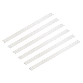 uxcell アルミフラットバー 6本セット 厚み2.5mm 幅20mm 長さ305mm アルミ平角棒 工業・建築向け金属平板 シルバー 切削 穴あけ 加工容易 DIY 補修 補強金具 止め金具 ホビー用