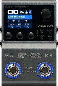 Valeton GP-50 �}���`�G�t�F�N�g�v���Z�b�T�[/SnapTone & IR ���[�_�[ �}���`�G�t�F�N�^�[
