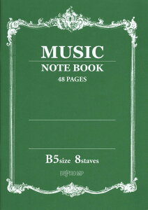 MUSIC NOTE BOOK ���y5���m�[�g B5 8�i