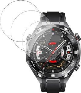 Gosento For HUAWEI WATCH Ultimate 2 �t�B�����y3���Z�b�g�z2.5D���E���h�G�b�W���H ���{���Ɏq�f��AGC �����ߗ� �����K���X�t�B���� �d�x9H HUAWEI WATCH Ultimate2 �Ή�