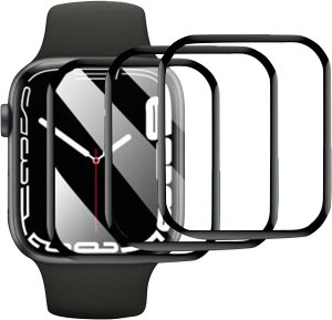 �y3������z For Apple Watch SE 3 44mm �t�B���� Apple Watch SE3 44mm �ی� �t�B���� �ȖʑΉ� �yKibnco�z PMMA+PC���f�� 3D�ȖʃG�b�W �ϏՌ� ��U�h�~ �w��h�~ �����ߗ� �h�o �C�A�[�� �t�B����