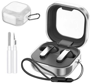 �P�[�X For Galaxy Buds4 Pro /4 �p TPU�f�ސ� �N���[�j���O�y���t�� ���[�P�[�X �֗� ���s �y�� �L�Y�h�~ �h�o �h�k �y�ʏ��^ �ی�P�[�X �����h�~ Galaxy Buds4 Pro /4�p �S�ʕی�J�o�[(�N���A)