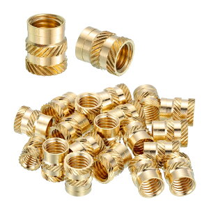 uxcell M8 �C���T�[�g�i�b�g 18�Z�b�g �M������ �^�J�� 12mmL×10mmOD �˂����ߍ��� 3D�v�����g PLA AB S �v���X�`�b�N���i�p �l�W���x�⋭
