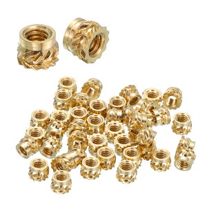 uxcell M1.2 �C���T�[�g�i�b�g 128�Z�b�g �M������ �^�J�� 2.5mmL×2mmOD �˂����ߍ��� 3D�v�����g PLA AB S �v���X�`�b�N���i�p �l�W���x�⋭