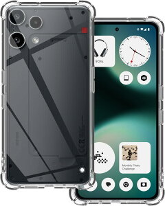 Gosento For Nothing Phone (3a) Lite �P�[�X �N���X�^�� �N���A ���� TPU�f�� �ی�J�o�[ (�N���A)