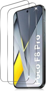 Gosento For Xiaomi POCO F8 Pro �t�B�����y2���Z�b�g�z2.5D���E���h�G�b�W���H ���{���Ɏq�f��AGC �����ߗ� �����K���X�t�B���� �d�x9H