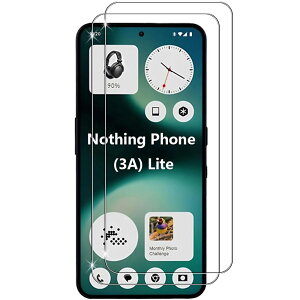 Gosento For Nothing Phone (3a) Lite �t�B�����y2���Z�b�g�z2.5D���E���h�G�b�W���H �w��h�~ �C�A�h�~ �h�� �ϖ� �����ߗ� �����K���X�t�B���� �d�x9H