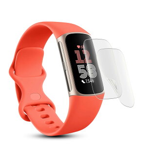 Fitbit Charge 6 5 �ی�t�B���� 2���Z�b�g TPU �A���`�O���A �t���ی�t�B���� �w��h�~ ���˖h�~ �C�A�h�~ ���炩���� �������� �ϏՌ� ��ʕی�V�[�g �P�[�X���Ȃ� �X�N���[���v���e�N�^�[