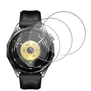 �y3���Z�b�g�zFor HUAWEI WATCH GT 6 46mm �K���X�t�B���� �ی�t�B���� �yMoahsiuny�z���{���Ɏq�� ���d�x9H �C�A�h�~ �h�w�� �ϏՌ� ��U�h�~ �\��t���ȒP ��ʑN�₩ �����z��