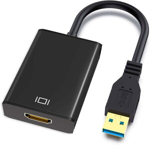 Parishop USB HDMI �ϊ��A�_�v�^�y2026�N�V���f���z�h���C�o�[���� USB 3.0 to HDMI �ϊ� �P�[�u�� �R�l�N�^5Gbps�����`�� �����b�L�R�l�N�^�̗p �ϗp���ǂ� 1080P �g�p�ȒP MAC�Ή����Ȃ��}���`�f�B�X�v