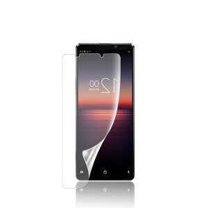 �y 1�� �A���`�O���A �z�Ή� Xperia 1 ii �p�̃t�B���� �S�ʕی� �w��F�ؑΉ� For SO-51A SOG01�t���ی�t�B���� TPU�f�� �K�C�h�g�t �y�\��t���ȒP �C�A�[�� �w��h�~ �����C�� ���˖h�~�z