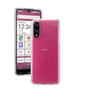 FOR BASIO active3 �P�[�X ���΂݂ɂ��� �ω��� �����h�~ �ϏՌ� �Ή� �x�C�V�I active3 5G �P�[�X�N���A Qi�������C�����X�[�d/�����h�~/����~�� For ���Z�� BASIO active3 ���� �ی�J�o�[ �X�}�z�P�[