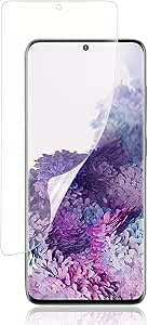 JACRON �ی�t�B���� �p�� Galaxy S20 plus �t�B���� �y�_�炩��TPU�f��/�w��h�~/���炳�� �Q�[�� ���쐫/�C�A�[���z SC-52A SCG02 �Ή� �y��ʕی�/�A���`�O���A�t�B����/���t���ȒP/�L�Y�����C��/