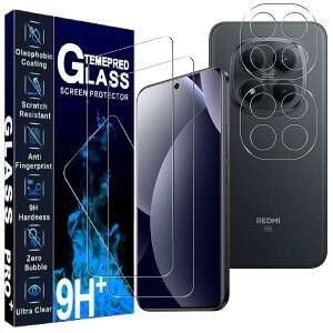 �Ή� Redmi Note 15 Pro 5G �K���X�t�B�����y���Y���Ɏq�f�ސ�2���K���X�t�B����+2�������Y�ی�t�B�����zRedmi note 15 pro �t���ی�t�B���� �����K���X ���� �d�x9H �ϏՌ� ��U�h�~ �C�A�[�� �w
