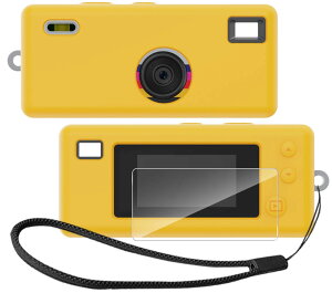 �y1+1���Z�b�g�zFor KODAK CHARMERA �Ή� �P�[�X+�ی�t�B���� 1�� [HVUYAL]�V���R���P�[�X �����ɂ��� �_�炩�ȃV���J�Q���̃X�|�[�c�N�[���ȃf�U�C�� �Ռ� �z�� �X���� �\�t�g �P�[�X�J�o�[ ��