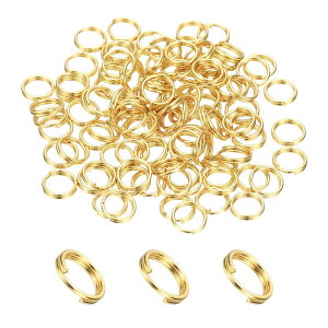 �ۃJ�� ��d�����O 6mm 100�� �S�[���h ������ �X�v���b�g�����O �ڑ����� �L�[�z���_�[ �p�[�c �A�N�Z�T���[ �N���t�g DIY ����ޗ�