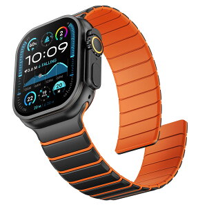 �A�b�v���E�H�b�` �o���h �}�O�l�b�g �R���p�`�u�� Apple Watch 49/46/45/44/42mm �V���R�� �����x���g�X�|�[�c �j�����p �y�� �_�炩�� �����ӃE�H�b�`�o���h �h�� for iWatch Series 11 10 9 8 7 6 5 4 3 SE/Ult