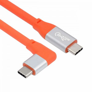CY USB3.2 20Gbps �I�X-�I�X�P�[�u�� 90�x��/�E�p�x ���\�t�g ������ 100W 8K 5K 4K USB4.0 �n�C�p�[�X�[�p�[�t���L�V�u���R�[�h (50cm)