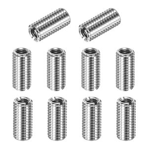 M METERXITY 10�p�b�N�̃X���b�h�A�_�v�^�[�X���[�u���_�N�V�����i�b�g�AM12x1.75���X����M8x1.25���X�ւ�25mm H�X���b�h���y�A�C���T�[�g�X�e�����X�X�`�[���i�b�g�X�N�����[���f���[�T�[�A�X�N
