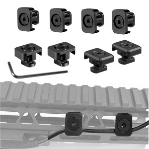 APLUSGEAR WireGuide M-LOK�Ή� 8���Z�b�g ABS�v���X�`�b�N�� �e�[�����C���K�C�h for M300 M600 PEQ-15 DBAL-A2