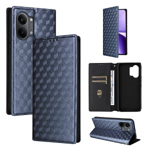 For Xiaomi POCO X8 Pro Max/Redmi Turbo5 Max �P�[�X �蒠�^ �J�o�[ ���z�^ ��v���� �J�o�[ �ϏՌ� �S�ʕی� �J�[�h���[ ���� �U�[ �J�[�h�|�P�b�g ���� �X�^���h�@�\�t�� �}�O�l�b�g �z (�u���[)