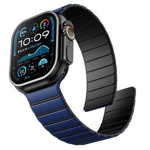 �A�b�v���E�H�b�` �o���h �}�O�l�b�g �R���p�`�u�� Apple Watch 49/46/45/44/42mm �V���R�� �����x���g�X�|�[�c �j�����p �y�� �_�炩�� �����ӃE�H�b�`�o���h �h�� for iWatch Series 11 10 9 8 7 6 5 4 3 SE/Ult