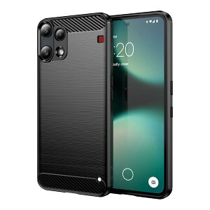 Gosento For Nothing Phone (3a) Lite �P�[�X �V���R�� �Ռ��z�� �h�w�� �J�o�[ (�u���b�N)