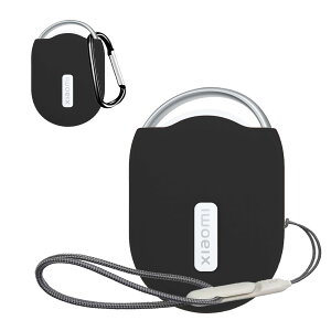 For Xiaomi tag �P�[�X �J�o�[ (�J���r�i�t��+�X�g���b�v�t�� ) �V���R�����[ �����h�~ �L�Y�h�~ �ϏՌ� �����[�d�\ �h�� �h�o Xiaomi tag �p �P�[�X �J�o�[(�u���b�N)