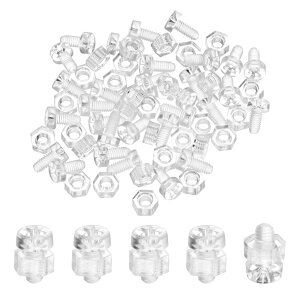 M METERXITY 30-�Z�b�g �N���A ���� �X�N�����[ ����� �Z�p�i�b�g �L�b�g�AM3x6mm �A�N���� �v���X�`�b�N �\�� ���� �ۓ� �X�N�����[ �@�B �A�N�Z�T���[/DIY ����/���f�� �p�A��Œ��߂� �{���g