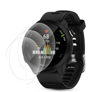 Garmin ForeAthlete 55 �t�B���� 3���Z�b�g TPU �ی�t�B���� �K�[�~�� ForeAthlete55 �t���ی� �V�[�g 3D�S�ʕی� �����C�� �w��h�~ ������ �������� �C�A���X �Ռ��z�� �����ߗ� �t���ی�t�B����